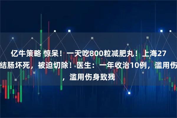 亿牛策略 惊呆！一天吃800粒减肥丸！上海27岁女子结肠坏死，被迫切除！医生：一年收治10例，滥用伤身致残