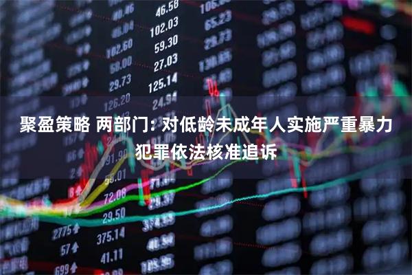 聚盈策略 两部门: 对低龄未成年人实施严重暴力犯罪依法核准追诉